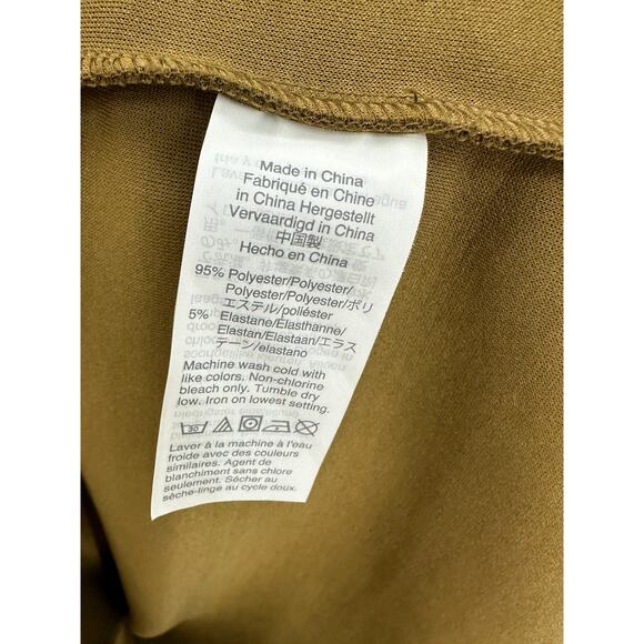 Madewell Texture & Thread Olive Green‎ Crepe Balloon Sleeve Dress Women Small - Picture 9 of 9